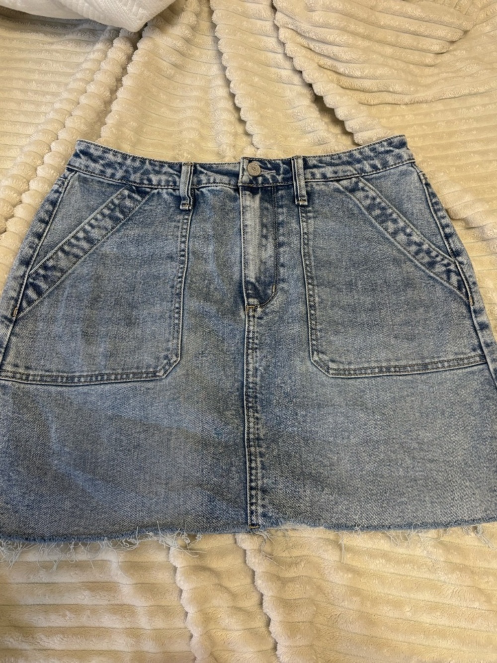 Women's Light Blue Denim Skirt